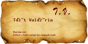 Tót Valéria névjegykártya