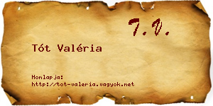 Tót Valéria névjegykártya
