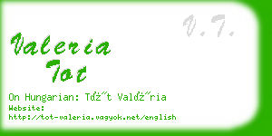 valeria tot business card